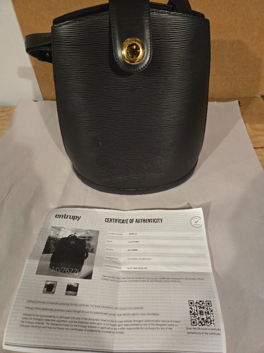 Louis Vuitton’s Epi Leather Tote Bag with Certificate of authenticity